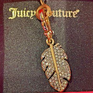 Juicy Couture Pave Feather Mini Charm